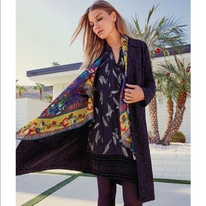 JOHNNY WAS VELVET MIX TUNIC DRESS